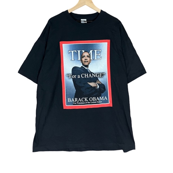 Alstyle Other - Mens Barack Obama President Yes We Can T-shirt size 2XL Black Double sided